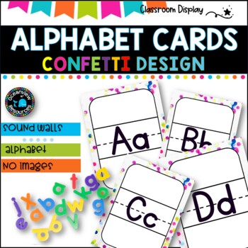 ALPHABET POSTERS without Pictures l DECOR l CONFETTI DESIGN