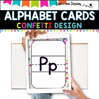 ALPHABET POSTERS without Pictures l DECOR l CONFETTI DESIGN