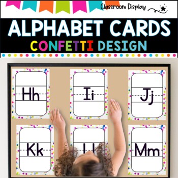 ALPHABET POSTERS without Pictures l DECOR l CONFETTI DESIGN