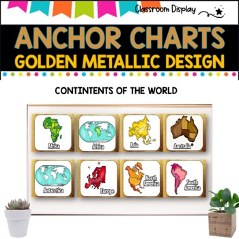 ANCHOR CHARTS I X, Roman Numerals, Continents, Punctuation | GOLD METAL DESIGN