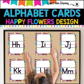 ALPHABET POSTERS without Pictures l DECOR l SMILEY FACES DESIGN