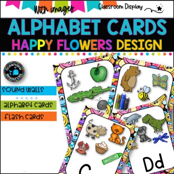 ALPHABET POSTERS with Pictures l DECOR l SMILEY FACES DESIGN