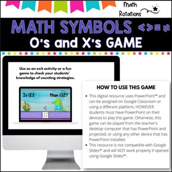 MATH SYMBOLS l PowerPoint Game l IWB