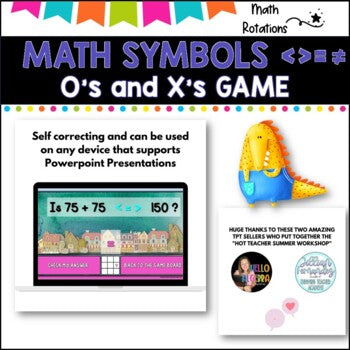 MATH SYMBOLS l PowerPoint Game l IWB