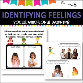 FEELINGS Flashcards l Scenario cards l Puzzle l SEL l PowerPoint Game