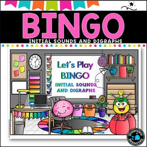 Bingo Cards- Complete set for initial sounds and Digraphs-