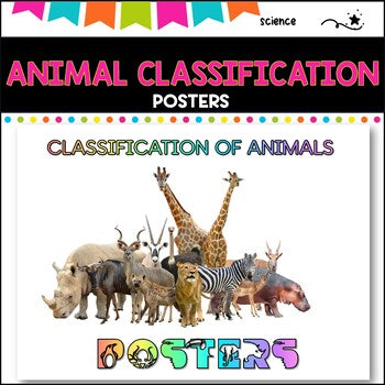 Classification of Animals Posters