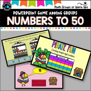 Digital Game l Counting groups of numbers up to 50- a jeopardy style game