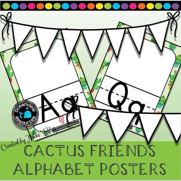 Alphabet Posters - CACTUS FRIENDS