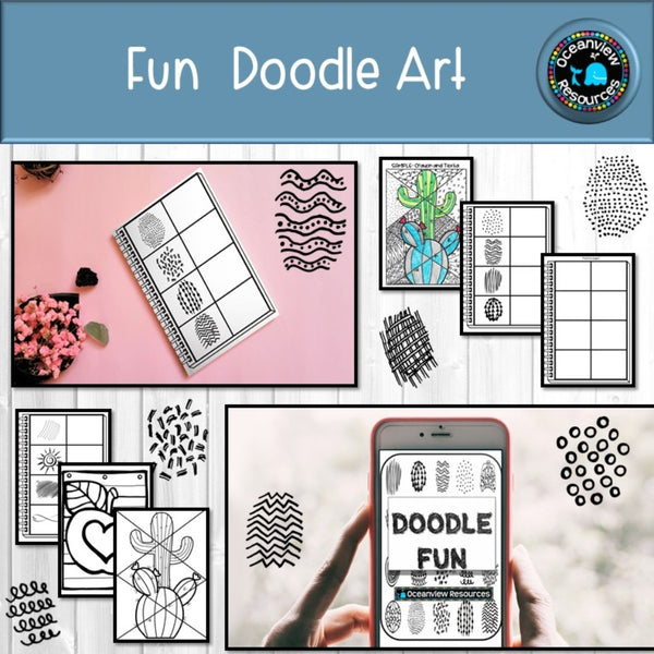 Doodle Art for Zentangles - exploring line and shape.