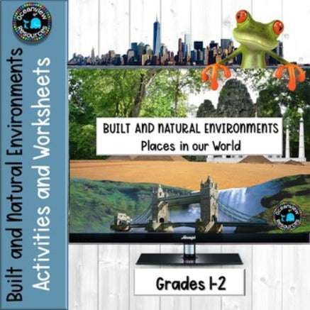 Built and Natural Environments- Activity packet ideal for Distance Learning.