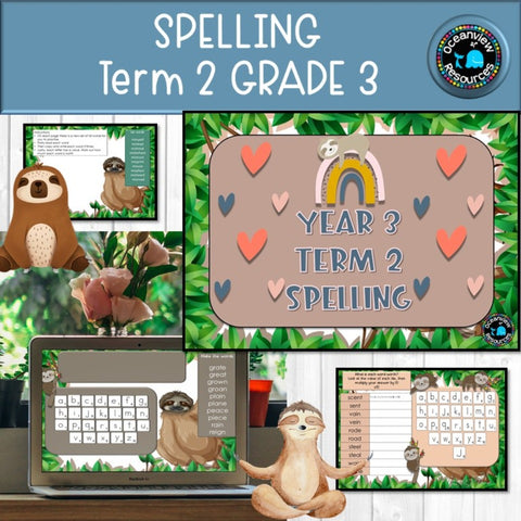 Year 3 Term 2 Spelling- Suitable for Distance Learning - Oceanview Education and Teaching Supplies 