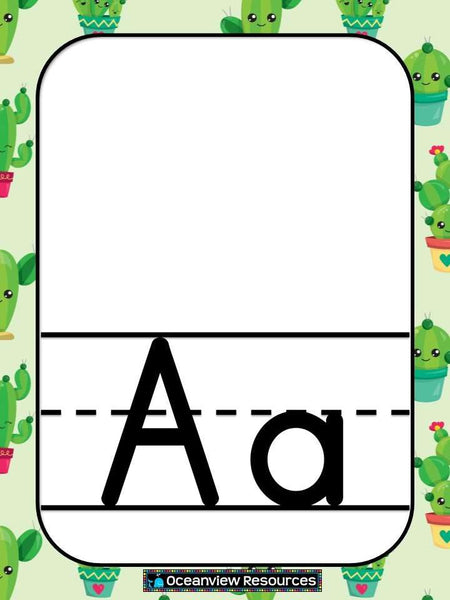 Alphabet Posters - CACTUS FRIENDS